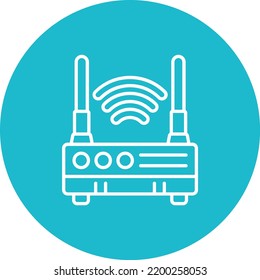 Wireless Router vector icon. Can be used for printing, mobile and web applications.