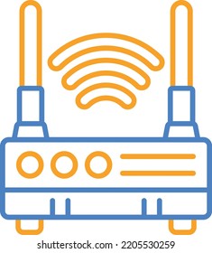 Wireless Router vector icon. Can be used for printing, mobile and web applications.