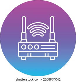 Wireless Router vector icon. Can be used for printing, mobile and web applications.