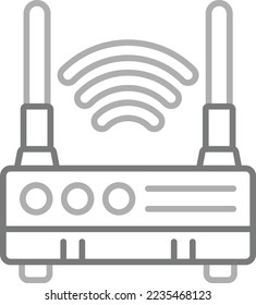 Wireless Router vector icon. Can be used for printing, mobile and web applications.