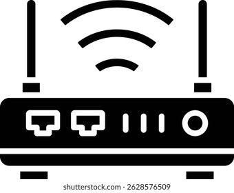 Wireless Router vector icon. Can be used for printing, mobile and web applications.