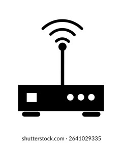 wireless router vector on white background