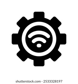 wireless service icon. vector glyph icon for your website, mobile, presentation, and logo design.