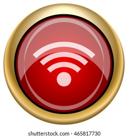 Wireless sign icon. Internet button on white background. EPS10 vector.
