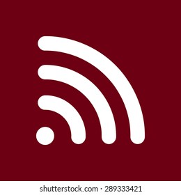 Wireless sign icon, vector illustration. Flat design style 