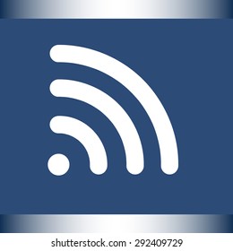 Wireless sign icon, vector illustration. Flat design style 