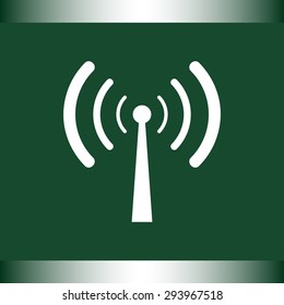 Wireless sign icon, vector illustration. Flat design style 