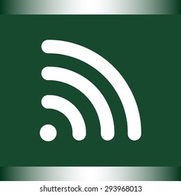 Wireless sign icon, vector illustration. Flat design style 