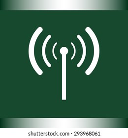 Wireless sign icon, vector illustration. Flat design style 