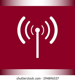 Wireless sign icon, vector illustration. Flat design style 