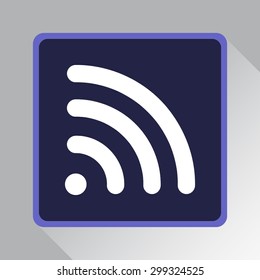 Wireless sign icon, vector illustration. Flat design style 