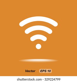 Wireless sign icon, vector illustration. Flat design style 