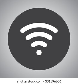 Wireless sign icon, vector illustration. Flat design style 