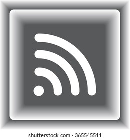Wireless sign icon, vector illustration. Flat design style 