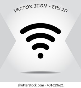 Wireless sign icon, vector illustration. Flat design style 