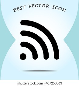 Wireless sign icon, vector illustration. Flat design style 