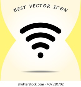 Wireless sign icon, vector illustration. Flat design style 