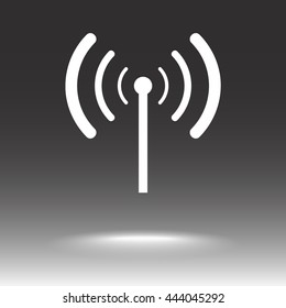 Wireless sign icon, vector illustration. Flat design style 