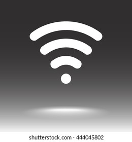 Wireless sign icon, vector illustration. Flat design style 