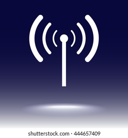 Wireless sign icon, vector illustration. Flat design style 