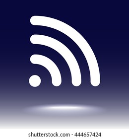 Wireless sign icon, vector illustration. Flat design style 