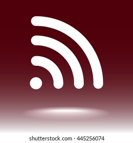 Wireless sign icon, vector illustration. Flat design style 