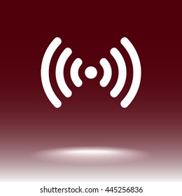 Wireless sign icon, vector illustration. Flat design style 