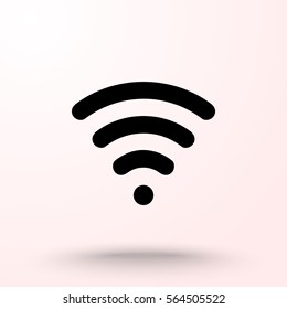 Wireless sign icon, vector illustration. Flat design style 
