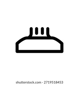 Icono de Vector de punto de acceso de señal inalámbrica. Glifo de conexión de red que representa el enrutador de Enlace de datos de transmisión de radio.