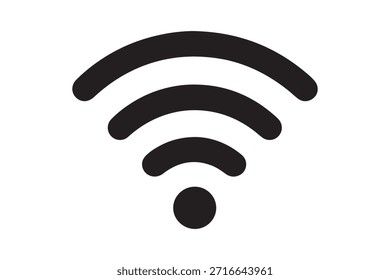 Wireless signal icon design for technology and connectivity concept