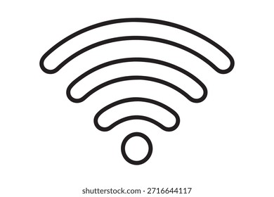 Wireless signal icon design for technology and internet connection