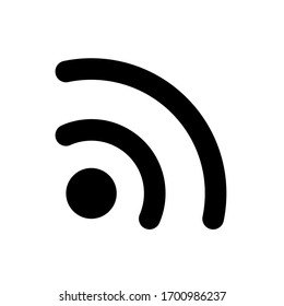 Icono de señal inalámbrica. Diseño de línea para un concepto perfecto de interfaz de usuario móvil y web.