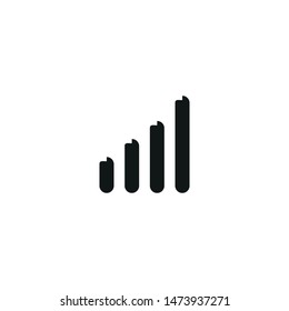 Wireless signal icon. Network connection symbol.