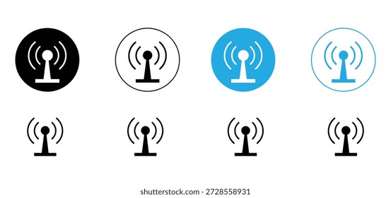 Wireless Signal Icon Set,Vektorantenne und WiFi-Verbindung Symbole für Web und App,Drahtlose Antenne Icon-Zeichen Vektor,