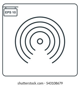 Wireless signal Icon, Vector