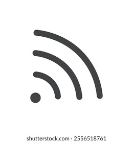 Wireless signal icon Vector logo outline