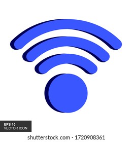 Drahtloses Signal. Symbol. WLAN . Vektorgrafik