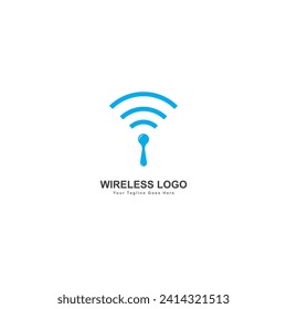 plantilla de diseño de logotipo de señal inalámbrica wifi