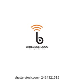 wireless signal logo design template wifi