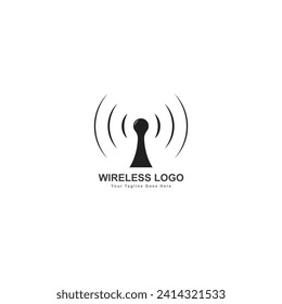 plantilla de diseño de logotipo de señal inalámbrica wifi