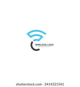 drahtlose Signal-Logo-Design-Vorlage WiFi