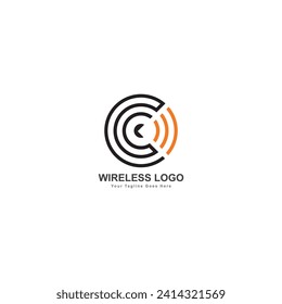 plantilla de diseño de logotipo de señal inalámbrica wifi