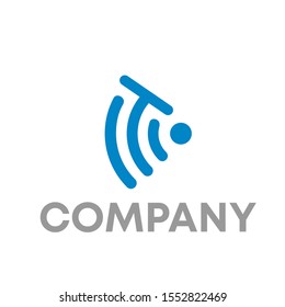 wireless signal logo wifi vector design template