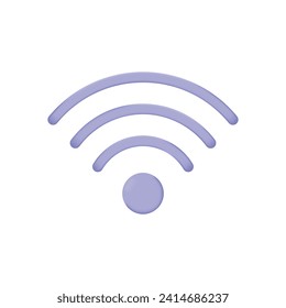 wireless signal network icon 3d wifi vector