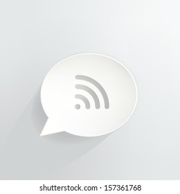 Wireless Signal Speech Bubble Icon