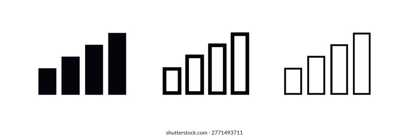Wireless Signal Strength Indicator Icons - Full Bars