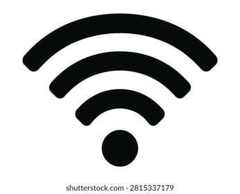 Wireless signal strength indicator with transparent background design