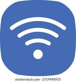 símbolo de señal inalámbrica para el icono de interfaz de usuario de conexión a Internet.