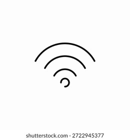 Drahtloses Signal Wellen Symbol Zeichen Vektor