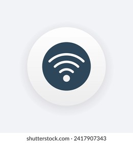 Wireless signal Wifi glyph icon,Transmitter sign vector graphics, a pictogram isolated on a white background. Suitable for Web Page, Mobile App, UI, UX and GUI design. eps 10.